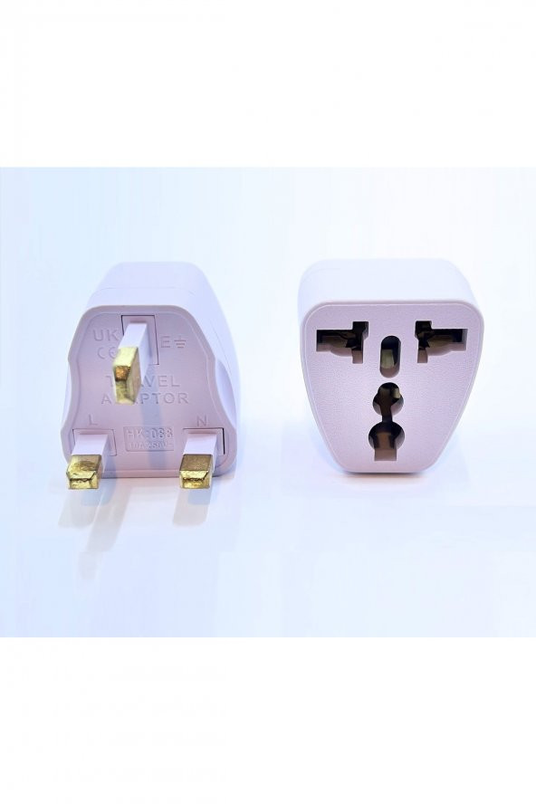 Ingiltere, Hong Kong, Irlanda, Kıbrıs Seyahat Fişi Adaptörü Tip G Plug Adapter Üniversal 3 Pinli Fiş - 2