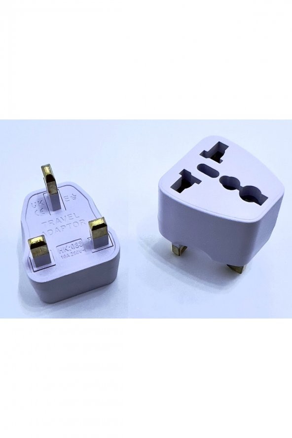 Ingiltere, Hong Kong, Irlanda, Kıbrıs Seyahat Fişi Adaptörü Tip G Plug Adapter Üniversal 3 Pinli Fiş - 3