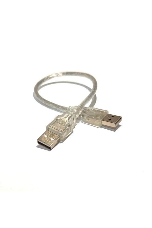 30cm Usb 2.0 Erkek Erkek Kablo 0.3mt Usb 2.0 Tip A Erkek M/m 30 Cm - Resim 2