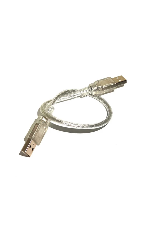 30cm Usb 2.0 Erkek Erkek Kablo 0.3mt Usb 2.0 Tip A Erkek M/m 30 Cm - Resim 3