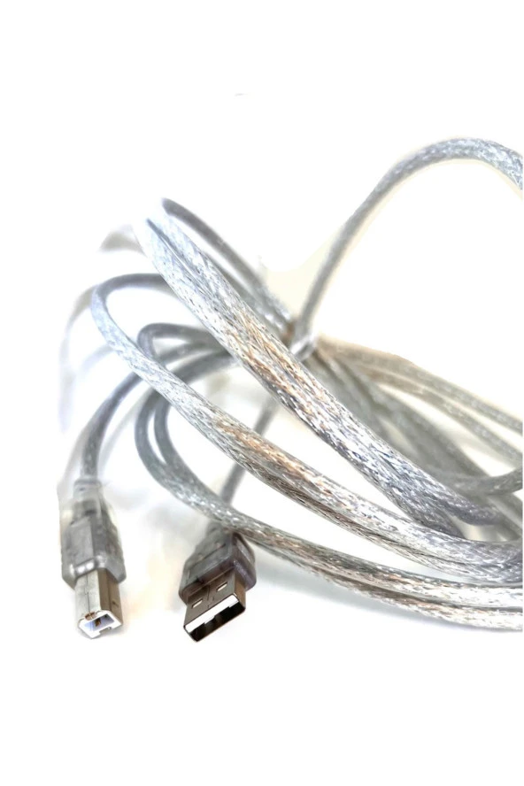 3 Metre Usb Yazıcı Kablosu Usb 2.0 Tip A Erkek - B Erkek Usb 2.0 Printer Kablo Usb A'dan B'ye 3m - 4