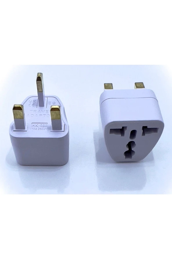 Ingiltere, Hong Kong, Irlanda, Kıbrıs Seyahat Fişi Adaptörü Tip G Plug Adapter Üniversal 3 Pinli Fiş - 4