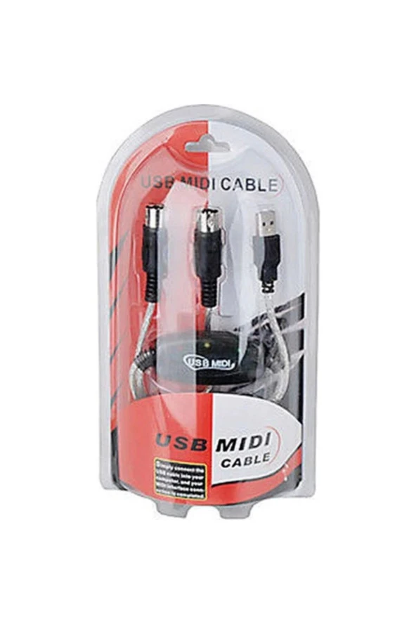 Usb Midi Kablo Orglarınızı Pc Ye Bağlayın Midi Org Kablosu Çevirici Dönüştürücü - 5