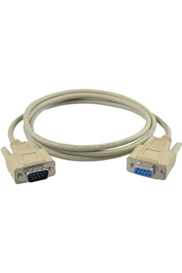 9 Pin Seri Rs232 Com Port Dişi Erkek Rs232 Kablo 1.5 Metre - Resim 4