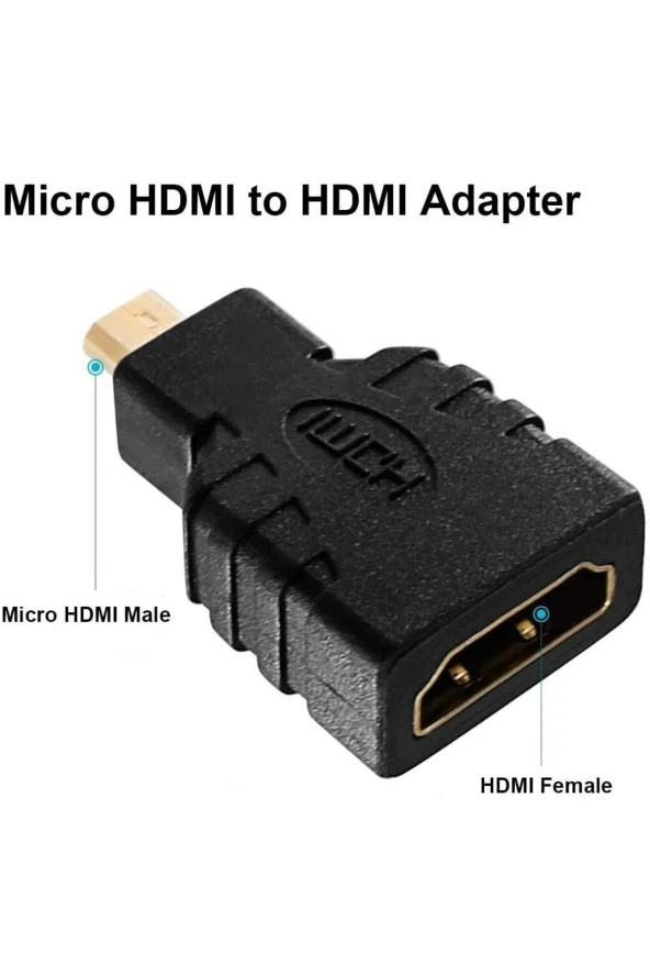 Micro Hdmi Dönüştürücü Hdmı Dişi (tip-a) - Mikro Hdmı Erkek (tip-d) Mikro Hdmı - 5