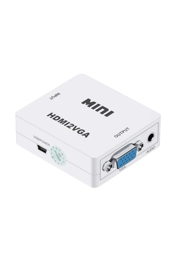 Hdmi To Vga Full Hd 1080p Görüntü Ve Ses Dönüştürücü Çevirici Hdmi In Vga Out Converter Hdmi Vga - 2