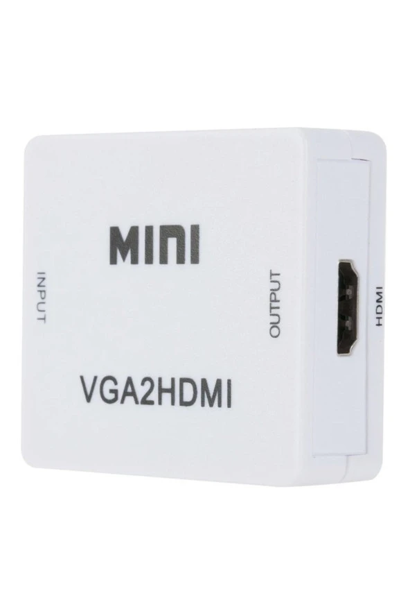 Vga To Hdmi Full Hd 1080p Görüntü Ve Ses Dönüştürücü Çevirici Vga2hdmı Converter Adaptör - 5