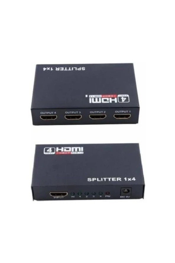 Adaptörlü 4 Port Hdmı Splitter Hdmı Çoklayıcı 1 Girişi 4 Çıkış Hdmı Splitter 1.4v - Resim 3