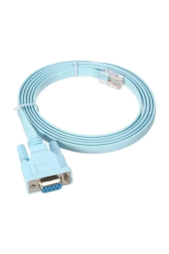 Rs232 To Rj45 Cisco Konsol Kablosu Rj45 To Rs232 9 Pin Cat5 Çevirici Dönüştürücü Adaptör