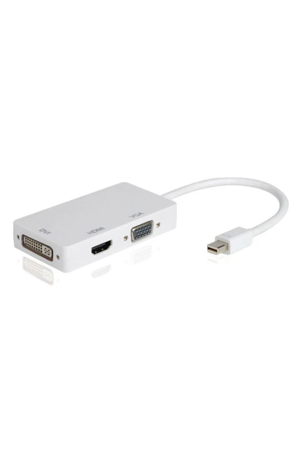 Mini Displayport To Hdmı Dvı Vga Çevirici Dönüştürücü Minidp Combo Minidisplay To Hdmi Vga Dvi