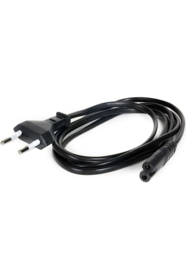 1.5m Teyp Işıldak Fişi C8 Power Güç Kablosu 1.5 mt 2x0.75