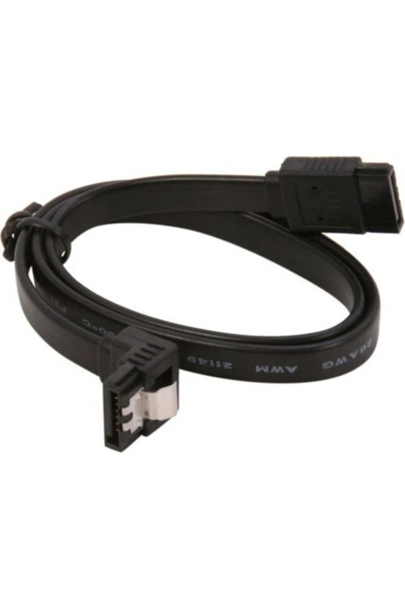 Sata 3 Kablo 90 Derece L Uçlu Sata Data Kablo - Resim 3