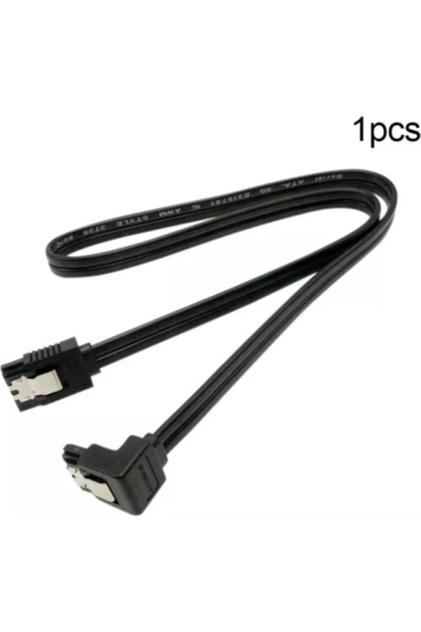 Sata 3 Kablo 90 Derece L Uçlu Sata Data Kablo - Resim 4