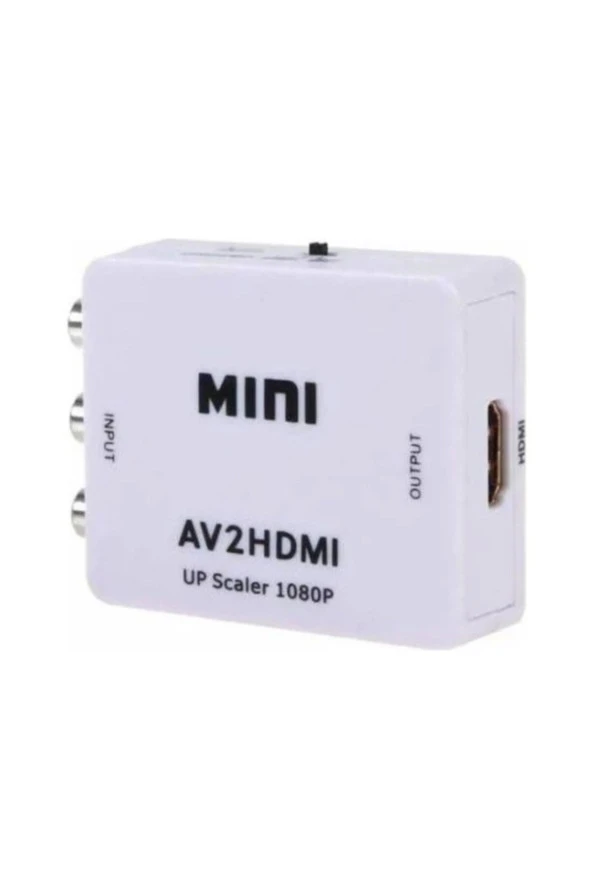 Rca Tos Lale Av To Hdmı Çevirici Dönüştürücü Adaptör Görüntü Ses Çevirici Av To Hdmı Rca Composit