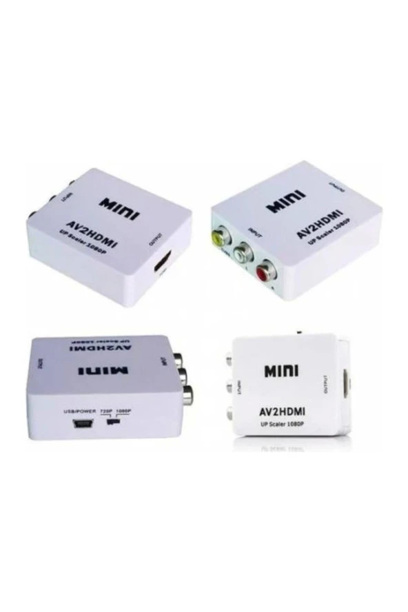 Rca Tos Lale Av To Hdmı Çevirici Dönüştürücü Adaptör Görüntü Ses Çevirici Av To Hdmı Rca Composit - 3