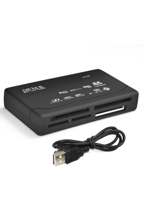 Usb Kart Okuyucu Sd Sdhc Mini Micro Sd M2 Mmc Xd Cf All In One Çoklu Card Reader - 4