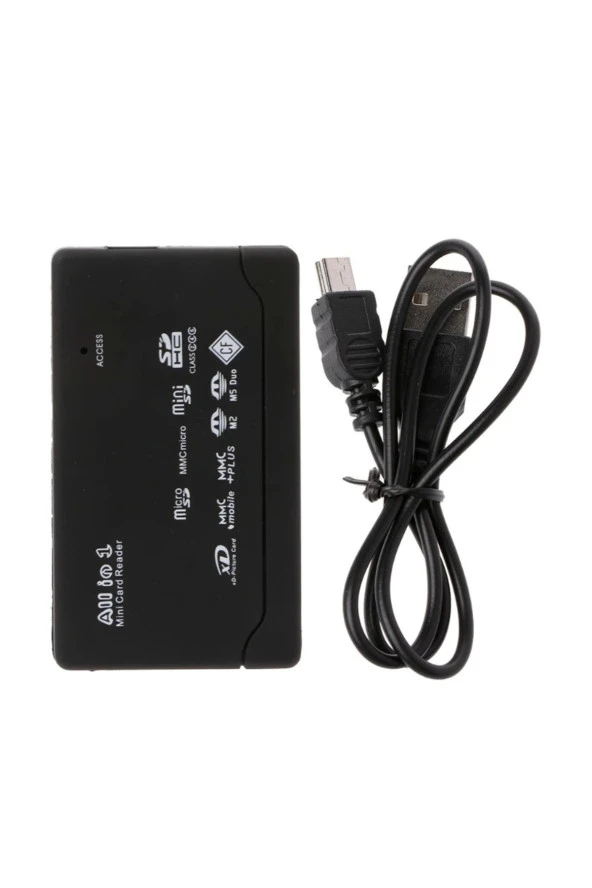 Usb Kart Okuyucu Sd Sdhc Mini Micro Sd M2 Mmc Xd Cf All In One Çoklu Card Reader - 5