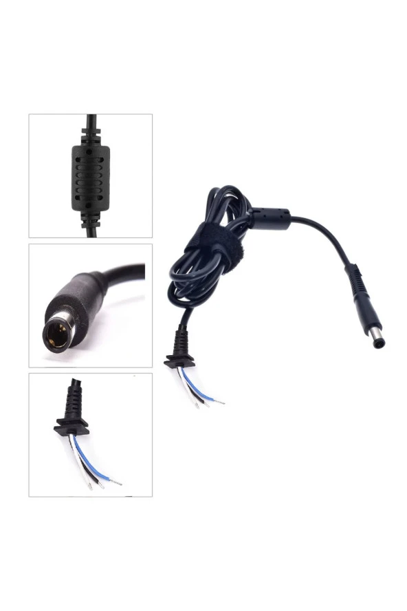 7.4x5.0mm Dc Kablo Hp Dell Laptop Adaptör Tamir Kablosu 7.4*5.0mm Şarj Cihazı Fiş Kablo Konektörü 3p - 1
