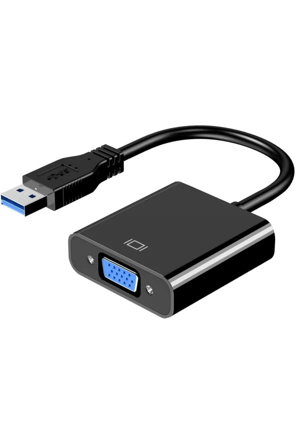 Usb To Vga Dönüştürücü Usb 3.0 Vga 15 Pin Çevirici Çoklu Ekran Video Dönüştürücü Usb In Vga Out