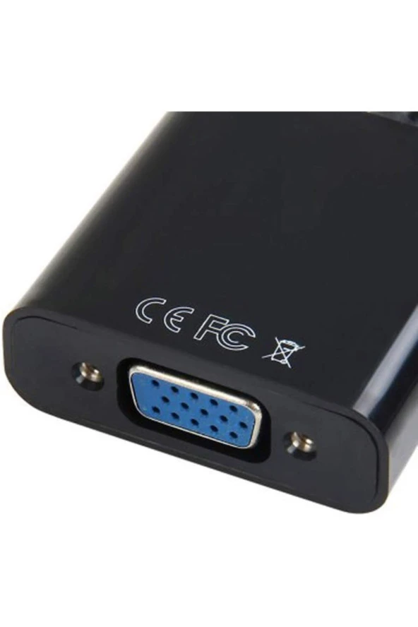 Display Vga Çevirici Displayport To Vga 15 Pin Adaptör Display In Vga Out Dp Vga Converter - Resim 4