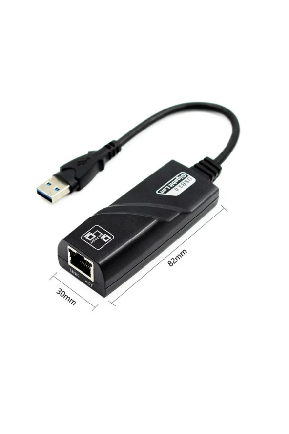 Usb 3.0 Gigabit Ethernet 10/100/1000 Gigabit Ethernet Lan Ağ Kartı Usb Rj45 Tak Kullan Cdsiz - Resim 4