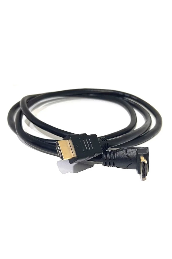 1.5 Metre Hdmi Kablo 90 Derece 1.5 mt Hdmı L Kablo Hdmı Erkek - Erkek Aşağı Açılı Kablo 1.5m - 3