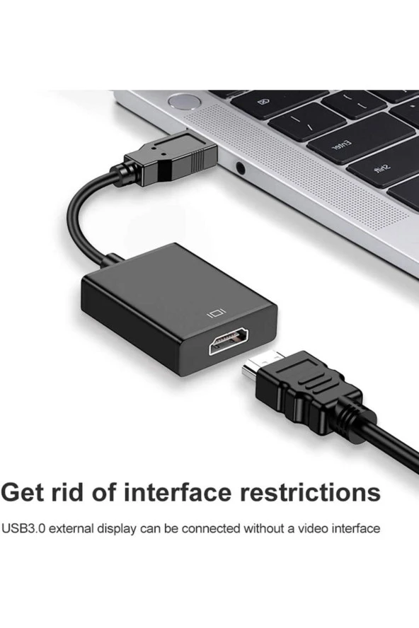 Usb Hdmi Dönüştürücü Kablo Usb 3.0 To Hdmı Çevirici Adaptör 1920x1080p@60hz (usb 3.0 Üzerinden) - 2