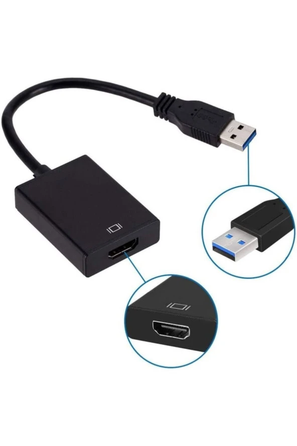 Usb Hdmi Dönüştürücü Kablo Usb 3.0 To Hdmı Çevirici Adaptör 1920x1080p@60hz (usb 3.0 Üzerinden) - 5