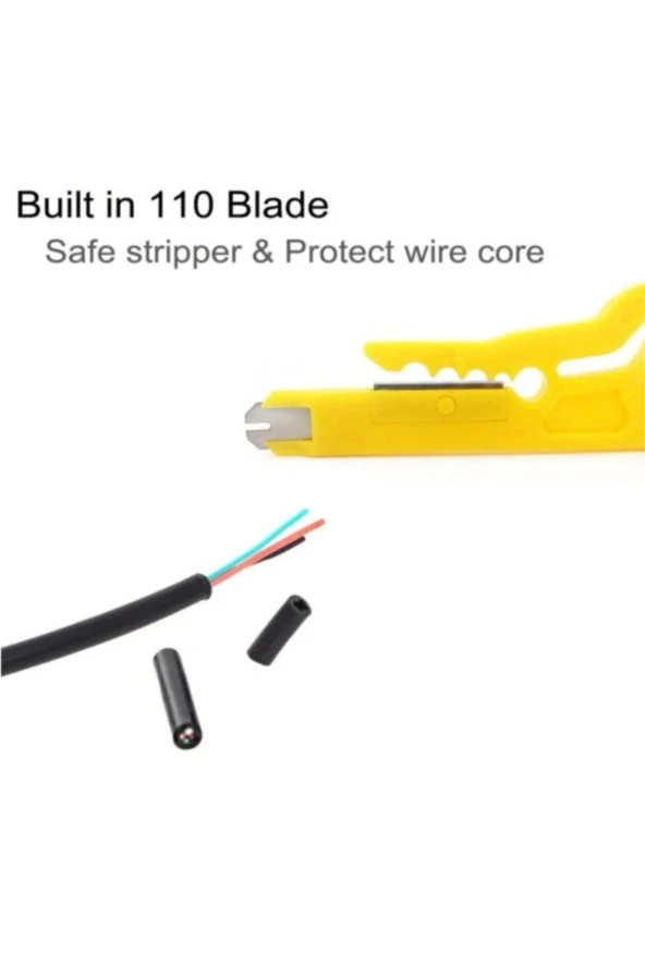 Kablo Soyucu Kep Kep Kablo Soyma Aparatı Krone Bıçağı Stripper Bıçak Crimper Kablo Sıyırıcı - 3