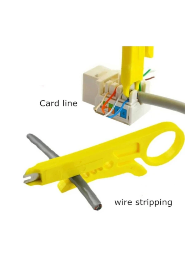 Kablo Soyucu Kep Kep Kablo Soyma Aparatı Krone Bıçağı Stripper Bıçak Crimper Kablo Sıyırıcı - 4