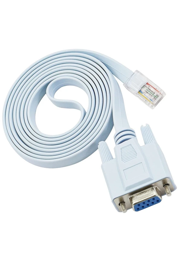 Rj45 - Db9 Rollover Konsol Kablosu, Rj45 Erkek - Rs232 Dişi Cisco Kablo Rj45 Erkek Cat5 Ethernet Lan