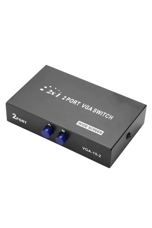 2 Port Vga Switch 2 Kasa 1 Monitör Vga Seçici Vga Giriş Çoklayıcı 2 Giriş 1 Çıkış 15 Pin Vga - 3