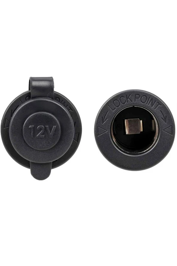 Dişi Boş Çakmak Soketi Araba Tekne Motorsiklet Atv Çakmak Soketi Güç Çıkışı Soketi Su Geçirmez Fiş - 4