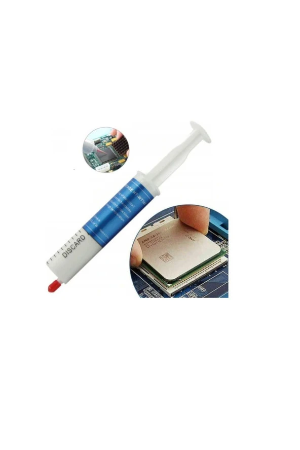 30gr Beyaz Termal Macun Isı Iletken Slikon Gres Cpu Led Cooling 1.2w/mk-k 0.258 C Santigrat-in²/w - 3