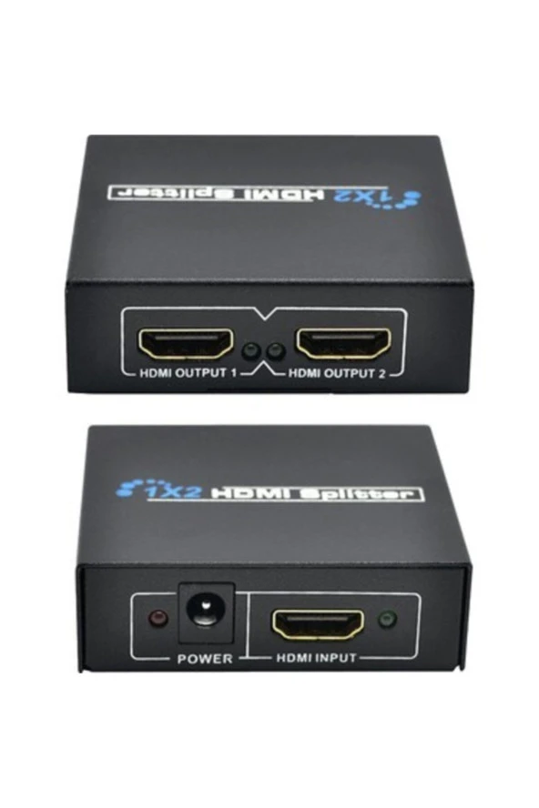 2 Port Hdmı Splitter Hdmı Çoklayıcı 1 Girişi 2 Çıkış Hdmı Splitter 1.4v Adaptörlü - Resim 2