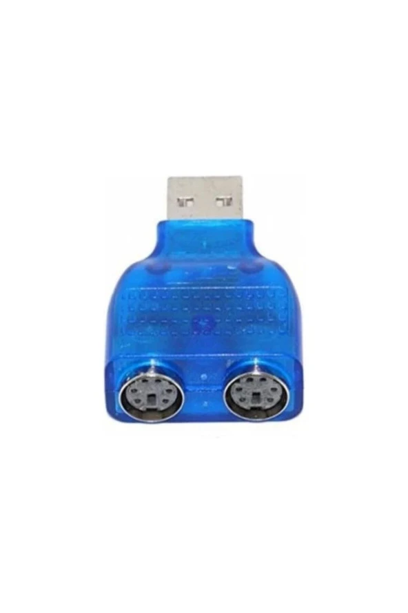 Usb To Ps2 Çevirici Klavye Mouse Yuvarlak Uç Usb Çevirici - Resim 2