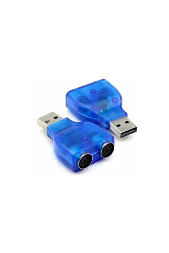 Usb To Ps2 Çevirici Klavye Mouse Yuvarlak Uç Usb Çevirici - Resim 4