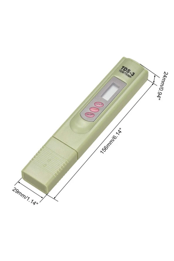 Tds Metre Su Kalite Ölçme Cihazı Su Saflık Ölçer Sıcaklık Testi Içme Suyu Havuz Akvaryum Tds-3 - 3