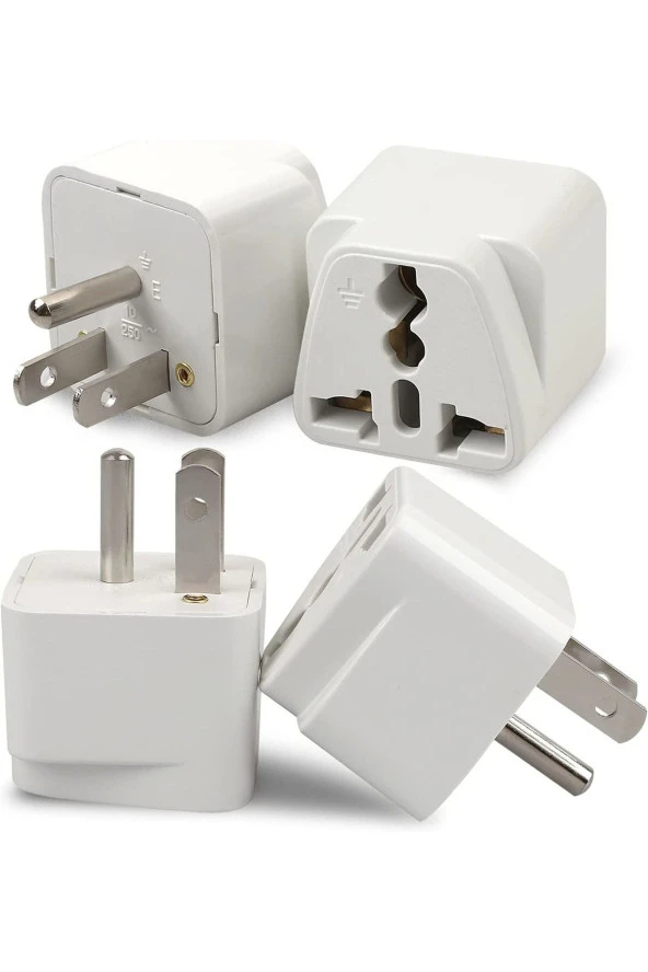 Abd Priz Dönüştürücü 3 Pinli Fiş Adaptör Üniversal American Fiş Çevirici Type B Plug Adapter