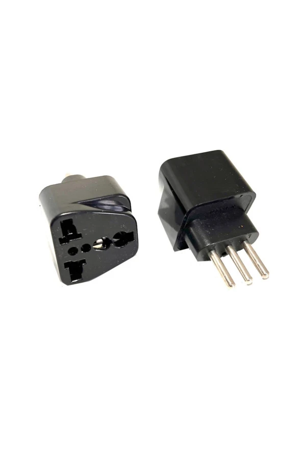 Italya Priz Dönüştürücü 3 Pinli Fiş Adaptör Üniversal Italya Fiş Çevirici Type L Plug Adapter - 2