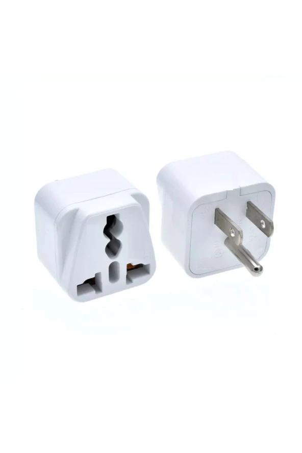 Abd Priz Dönüştürücü 3 Pinli Fiş Adaptör Üniversal American Fiş Çevirici Type B Plug Adapter - 5