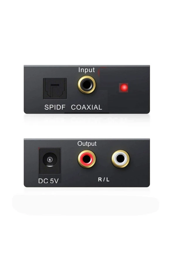 Dijital To Analog Ses Dönüştürücü Converter Optik To Analog Çevirici Spdıf Optik (ın) Rca (out) - 4