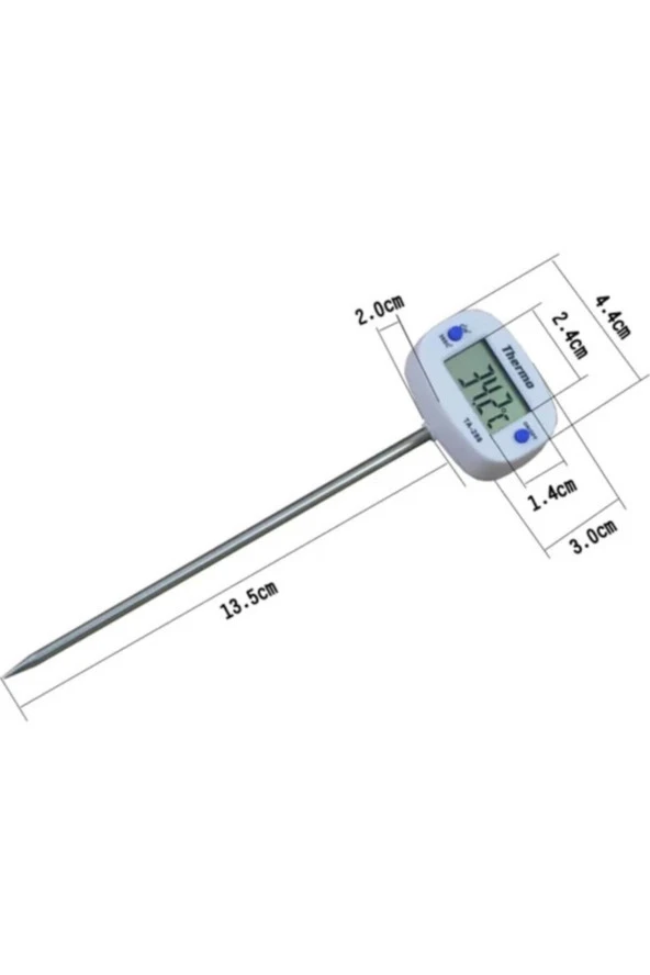 Dijital Gıda Termometresi Sıcaklık Ölçer Gıda Mutfak Termometresi - 2