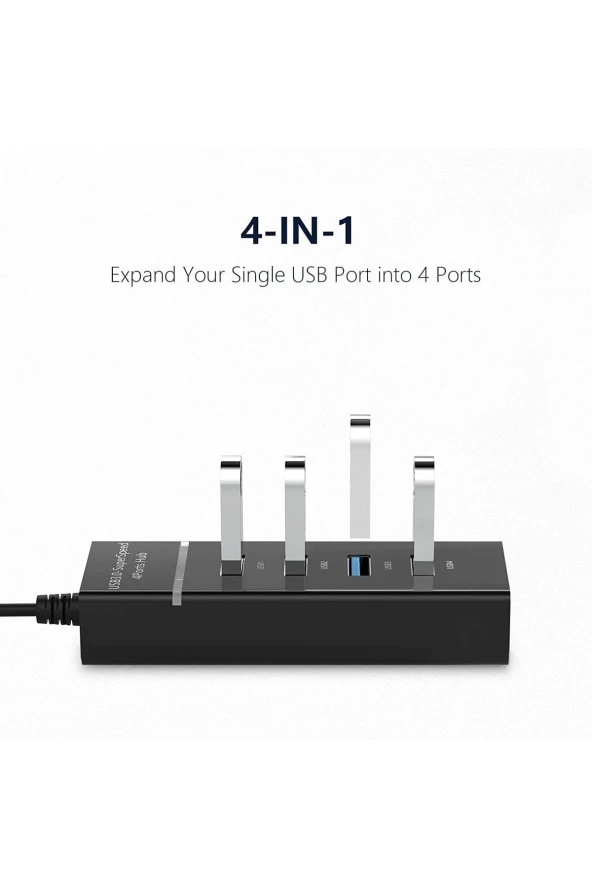 4 Port Usb 3.0 Hub Usb Çoklayıcı Led Göstergeli Usb 3.0 Hub Çoklu Bağlantı Noktası - 3