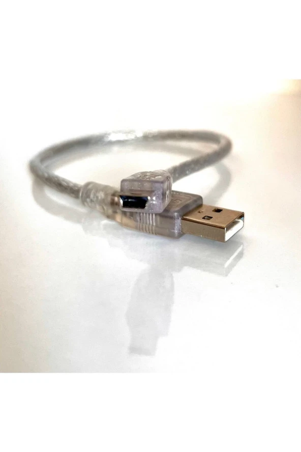 30 Cm Mini Usb Kablo 5 Pin Kısa Usb Kablosu 30cm Usb 2.0 A Erkek Mini B 5pin Erkek Data Kablo - 3