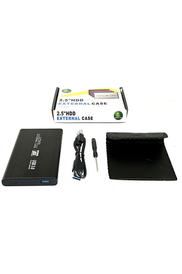 Usb 3.0 Hdd Kutusu 2.5 Inch 6gbps Harici Harddisk Kutusu Usb 3.0 To 2.5 Inch Sata External Alimunyum ürün görseli 1