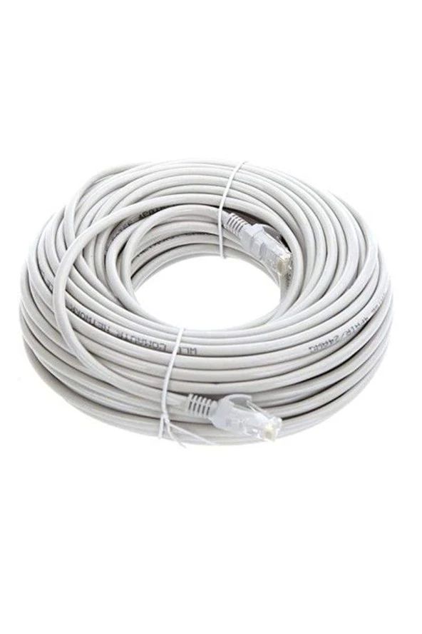 20 Metre Cat6 Patch Kablo 20m Ethernet Kablosu Utp Lan Kablosu Internet Kablosu Gri Renk