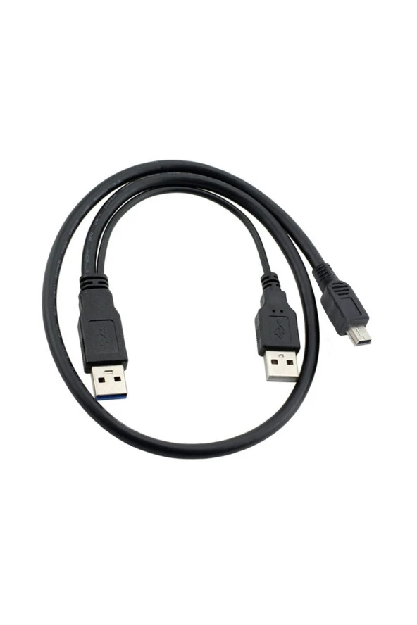 Mini Usb Y Kablo 5 Pin Harici Hdd Kablosu Usb 2.0 5pin Mini Y Kablo