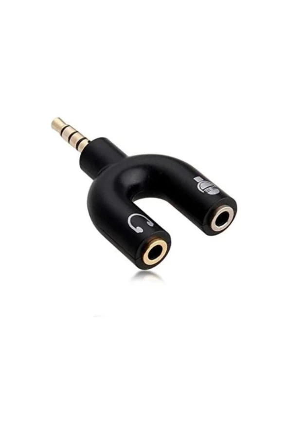 Kulaklık Mikrofon Ayırıcı 3.5mm Stereo Kulaklık Mikrofon Birleştirici Aparat - Resim 2