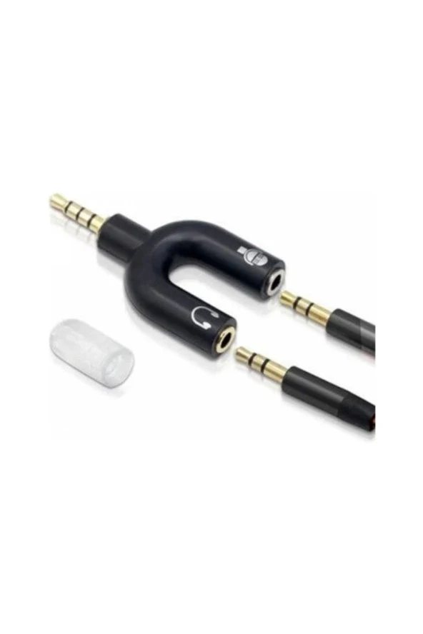 Kulaklık Mikrofon Ayırıcı 3.5mm Stereo Kulaklık Mikrofon Birleştirici Aparat - Resim 3
